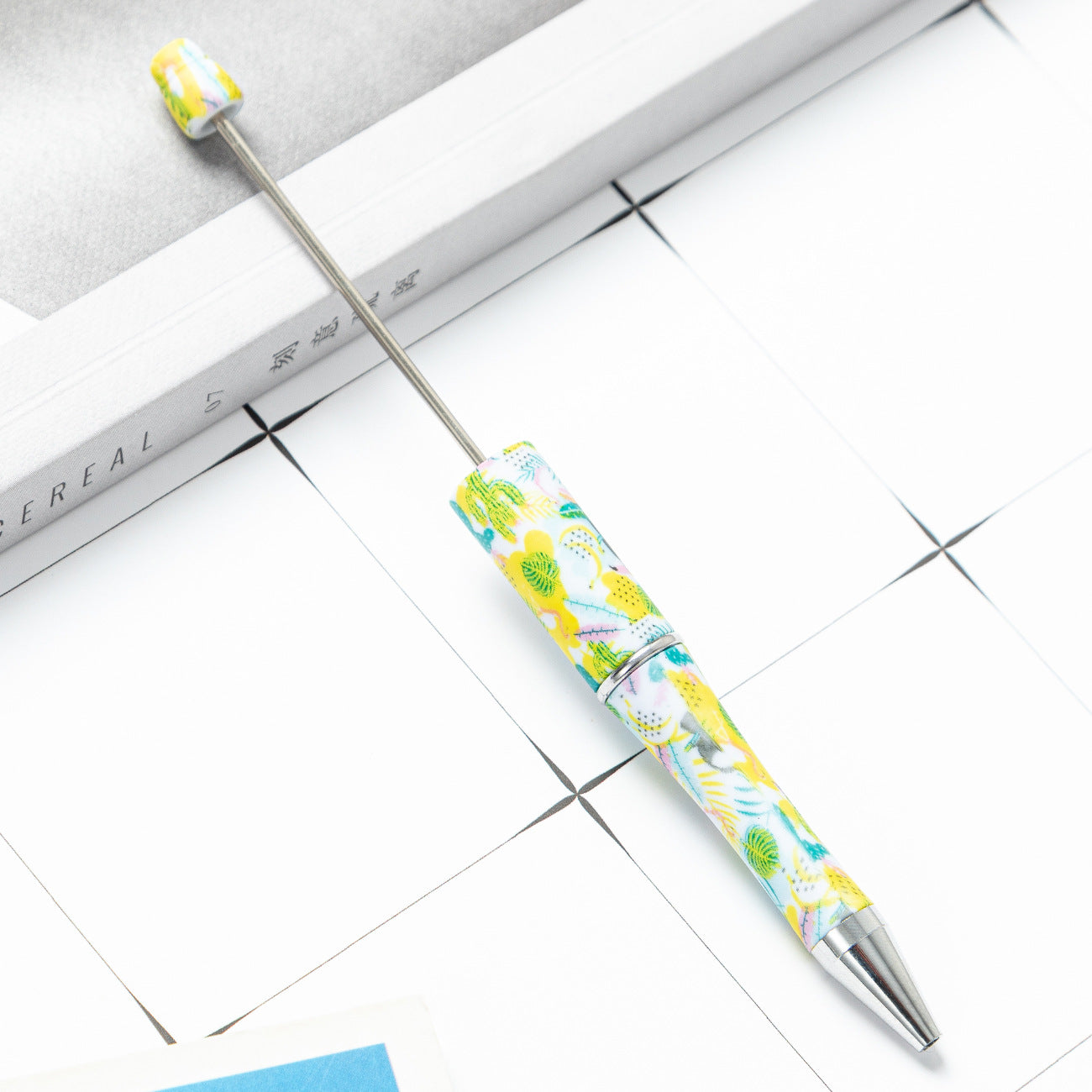 Wholesale Beadable Pens Cow Print Leopard Print Christmas Plastic Pen DIY for Beaded